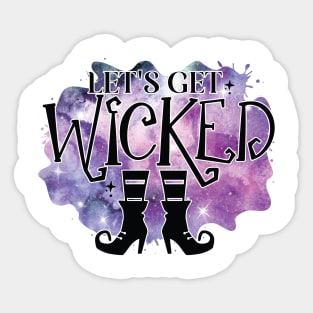 Halloween wicked witch costume Sticker